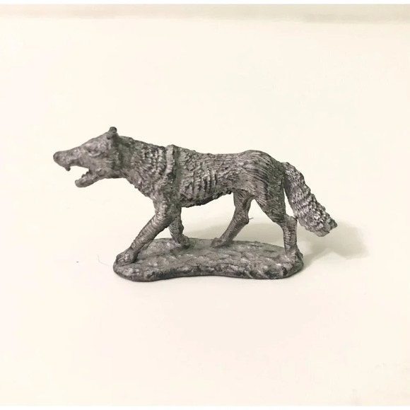 Vtg Wolf Miniature  Metal Figure Dungeons And Dragons Role Playing - Picture 6 of 7